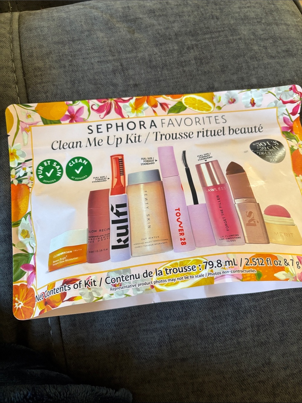 NWT Sephora Favorites Clean Me Up Kit